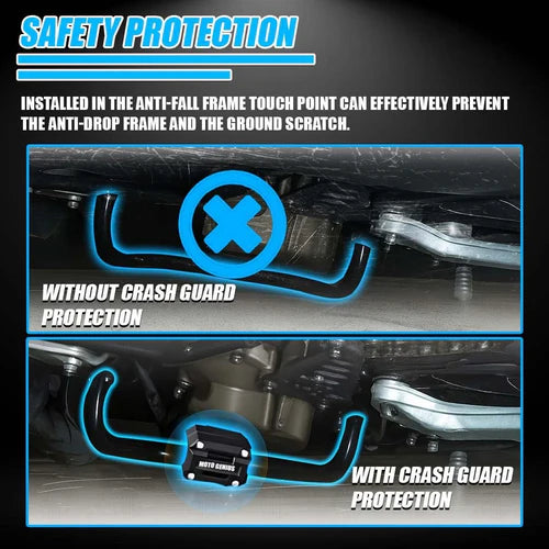Universal Motorcycle Engine Guard/ Crash Guard Sliders Lightweight Plastic Anti Drop Protector for Crash Guard  (Pack of 2)