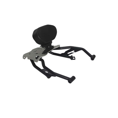 Legundary Gopher Luggage Carrier Black and Silver With Backrest For Hero Xpulse 210