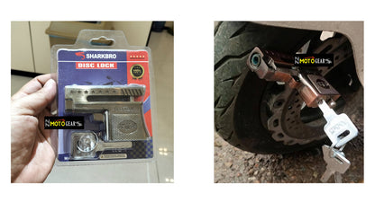 Disc Lock Heavy Duty Painted Finish Disc Brake Anti Theft 6mm Pin Wheel Locking Security Lock for Bike and Motorcycle