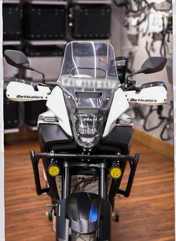 Legundary Honda NX 500 Oculus Headlight Shield Black