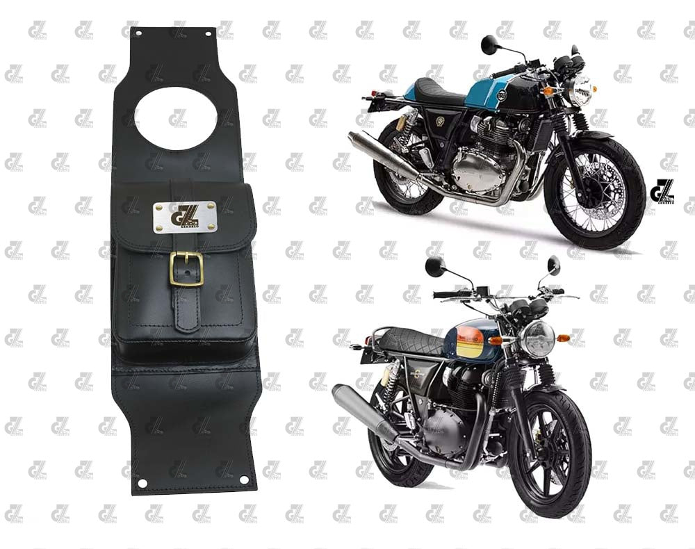 Leather Tank Strap Bag for Royal Enfield Continental GT & Interceptor 650