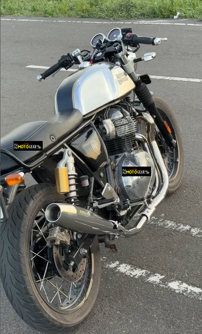 Silver Stallion Performance 2 in 1 Redline Silver Exhaust Silencer For Interceptor & Continental GT 650 Bear 650