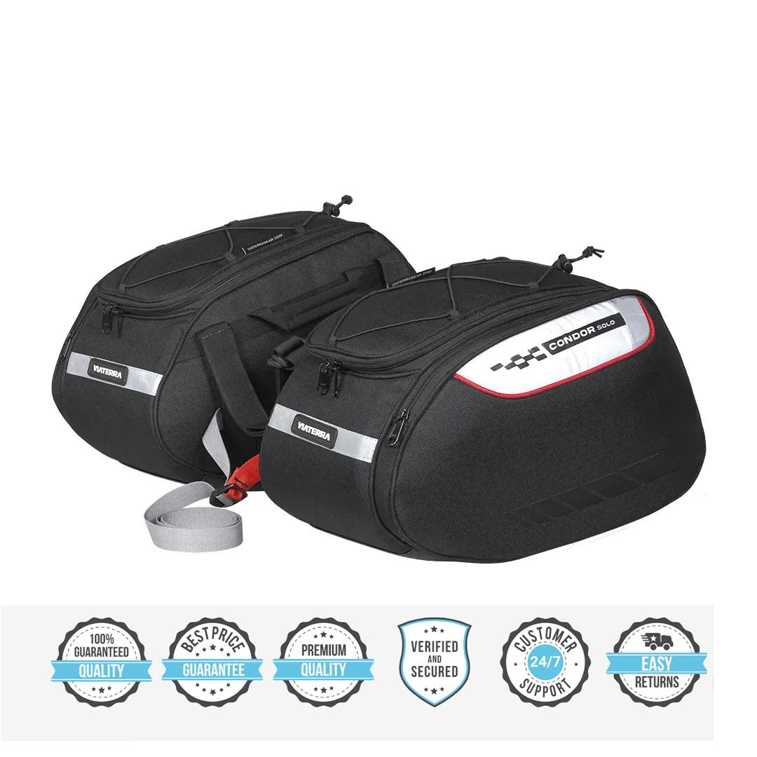 VIATERRA CONDOR SOLO 100% WATERPROOF MOTORCYCLE SADDLEBAGS