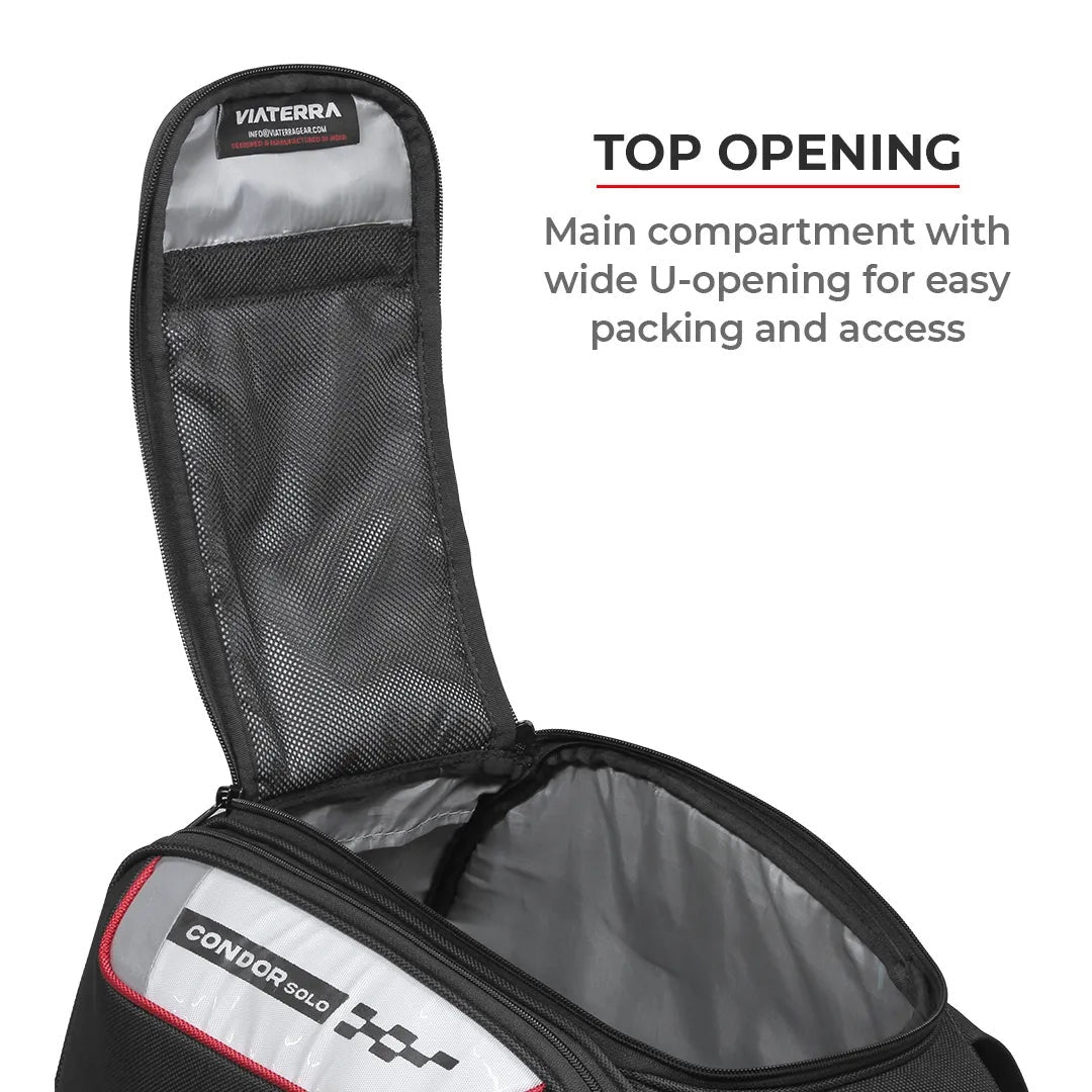 VIATERRA CONDOR SOLO 100% WATERPROOF MOTORCYCLE SADDLEBAGS