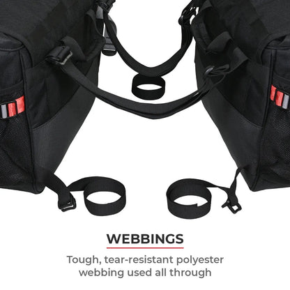 VIATERRA LEH 100% WATERPROOF MOTORCYCLE SADDLEBAGS