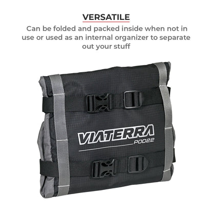VIATERRA POD 100% WATERPROOF MOTORCYCLE TAIL BAG