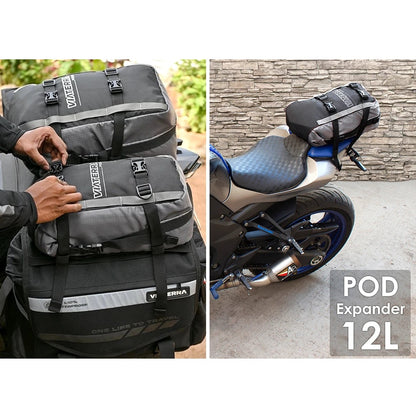 VIATERRA POD 100% WATERPROOF MOTORCYCLE TAIL BAG