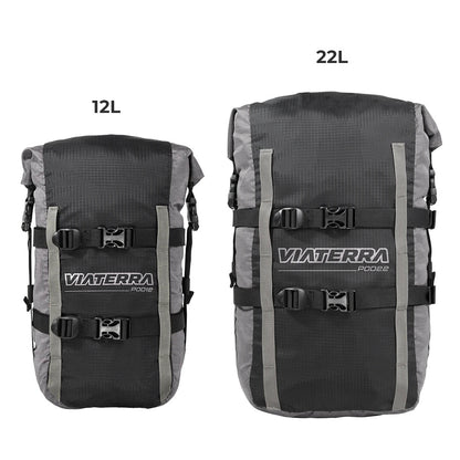 VIATERRA POD 100% WATERPROOF MOTORCYCLE TAIL BAG