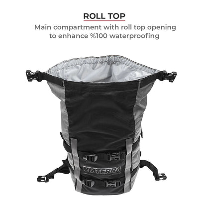 VIATERRA POD 100% WATERPROOF MOTORCYCLE TAIL BAG