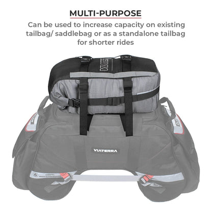 VIATERRA POD 100% WATERPROOF MOTORCYCLE TAIL BAG