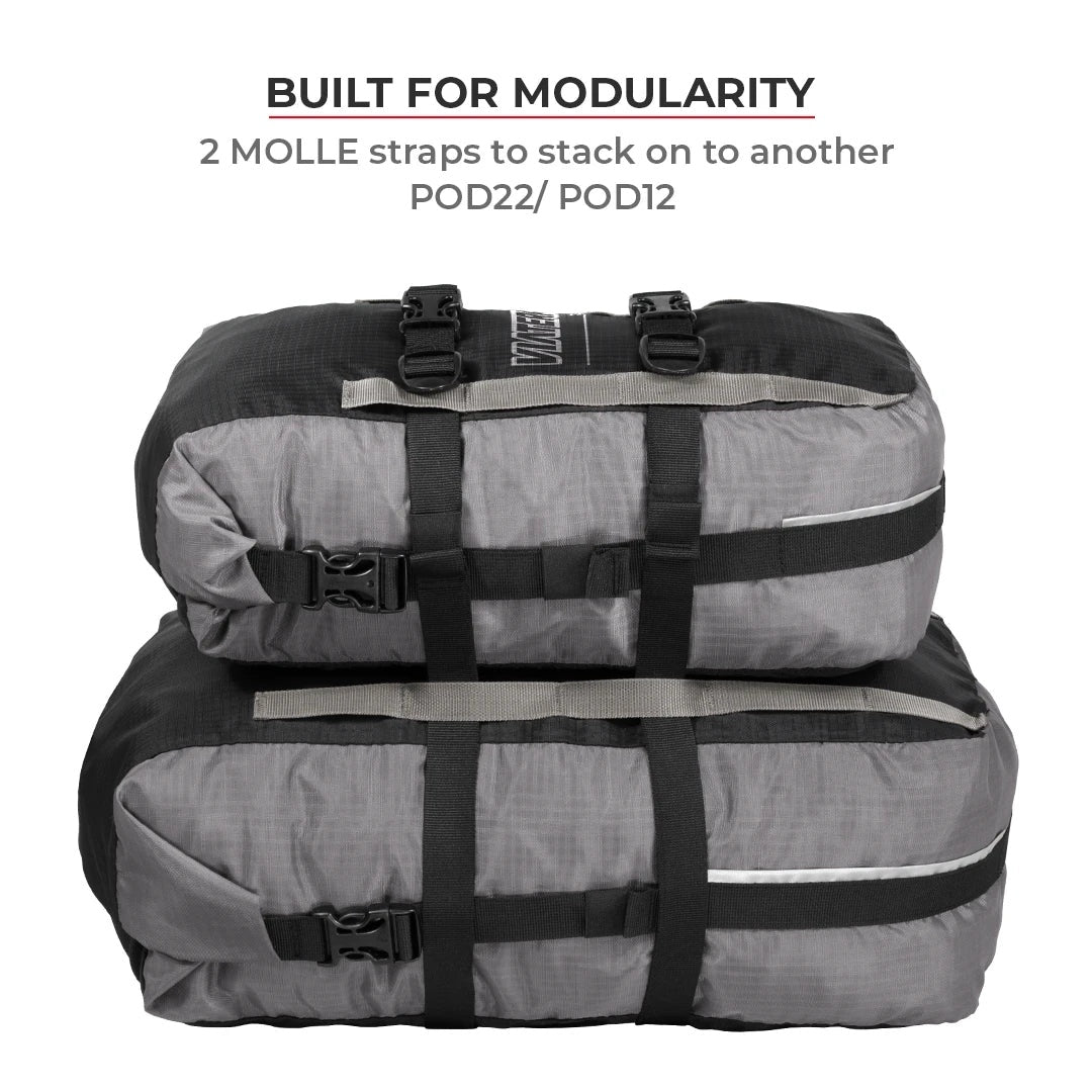 VIATERRA POD 100% WATERPROOF MOTORCYCLE TAIL BAG