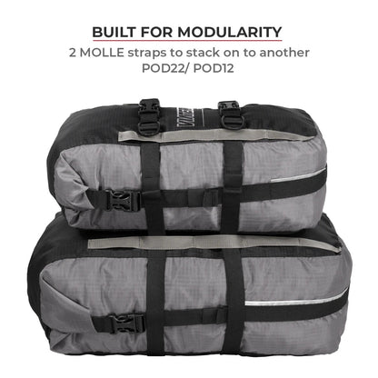 VIATERRA POD 100% WATERPROOF MOTORCYCLE TAIL BAG