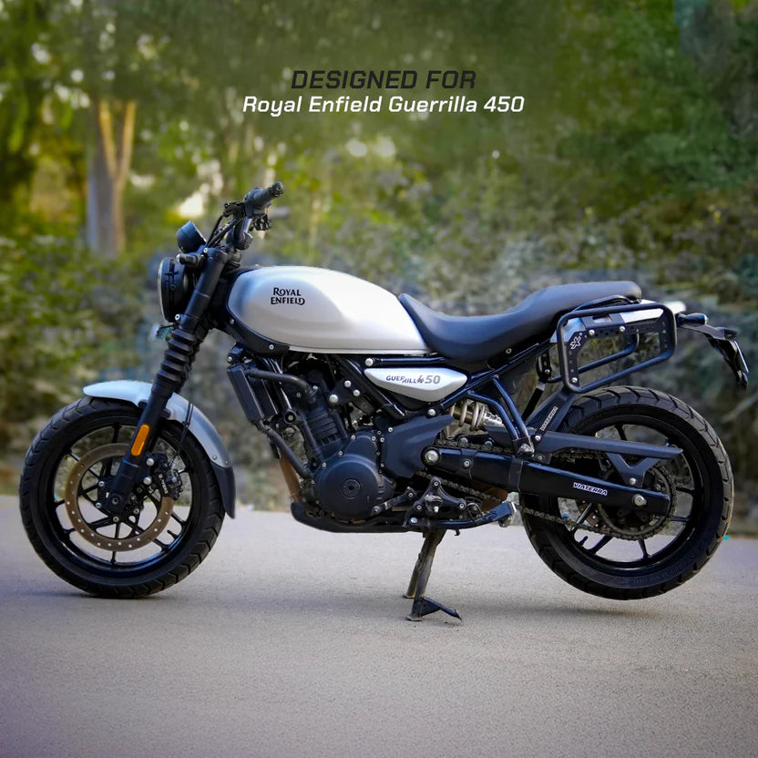 VIATERRA SADDLEBAG RACK ROYAL ENFIELD GUERRILLA 450