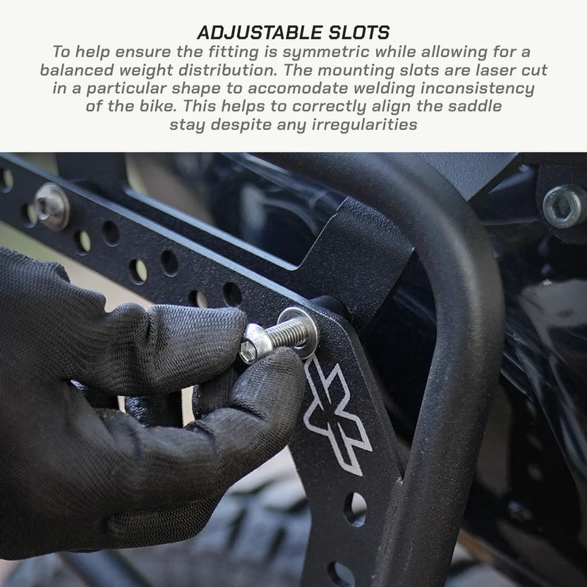 VIATERRA SADDLEBAG RACK ROYAL ENFIELD NEW HIMALAYAN 450