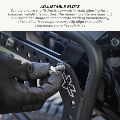 VIATERRA SADDLEBAG RACK ROYAL ENFIELD NEW HIMALAYAN 450