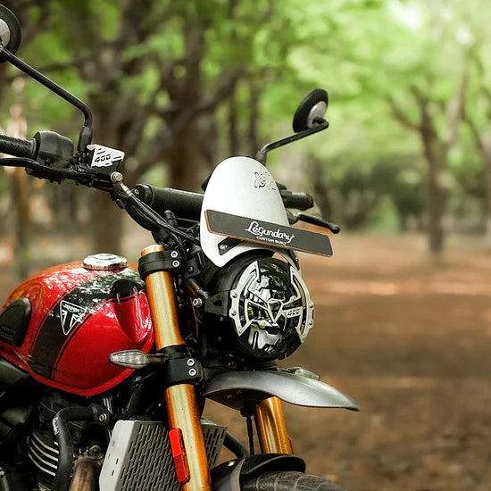 Legundary Triumph scrambler 400 zephyr visor silver