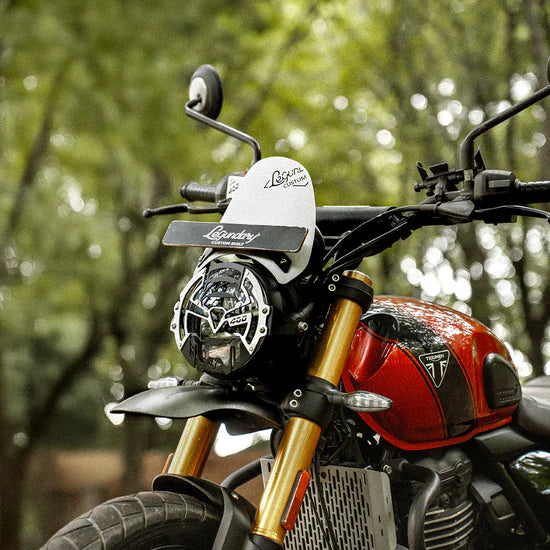 Legundary Triumph scrambler 400 zephyr visor silver