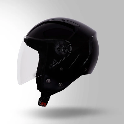 OPEN FACE HELMET VOGUE GLOSSY BLACK