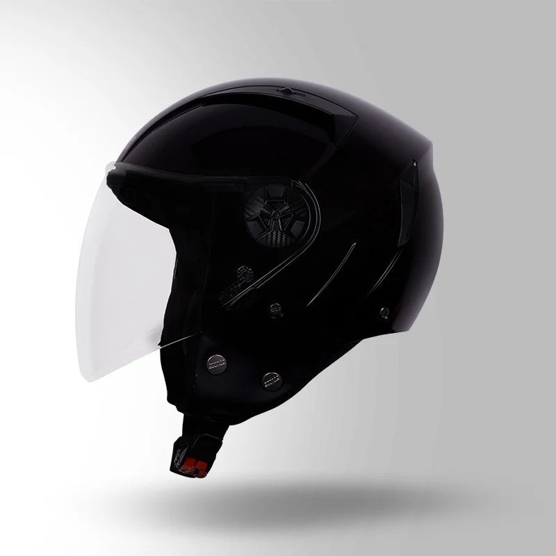 OPEN FACE HELMET VOGUE GLOSSY BLACK