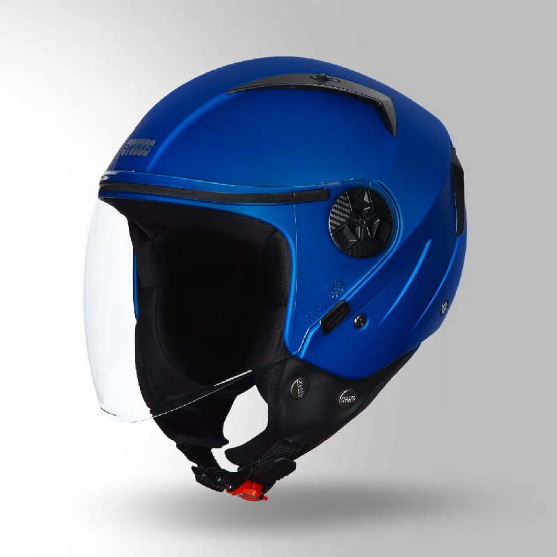 OPEN FACE VOGUE DAPPER BLUE HELMET