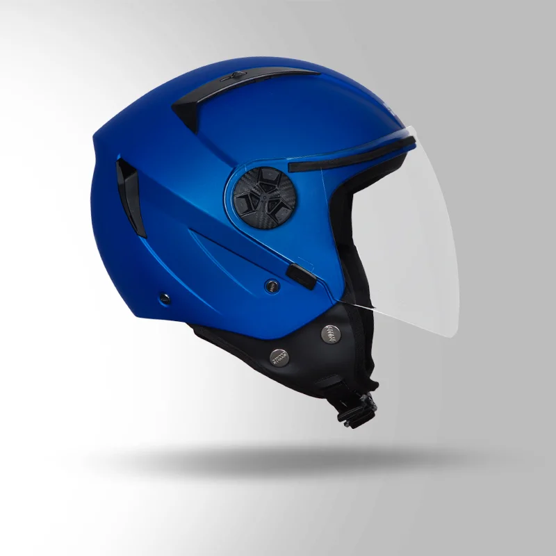 OPEN FACE VOGUE DAPPER BLUE HELMET