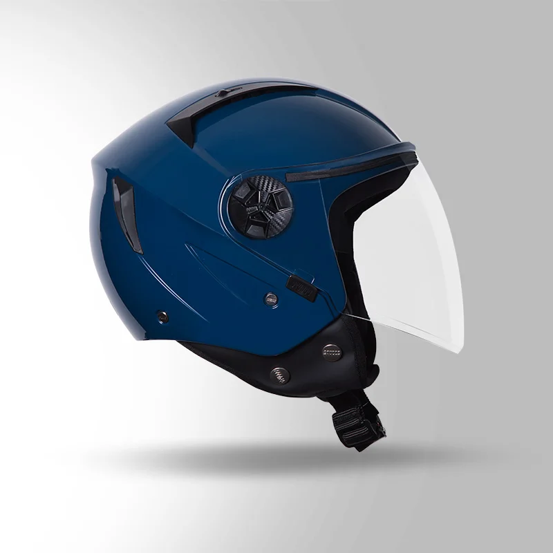 OPEN FACE VOGUE MATT BLUE HELMET