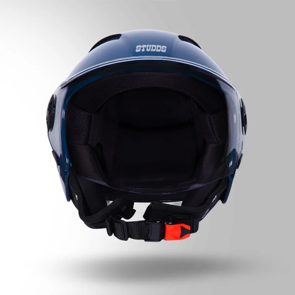 OPEN FACE VOGUE MATT BLUE HELMET