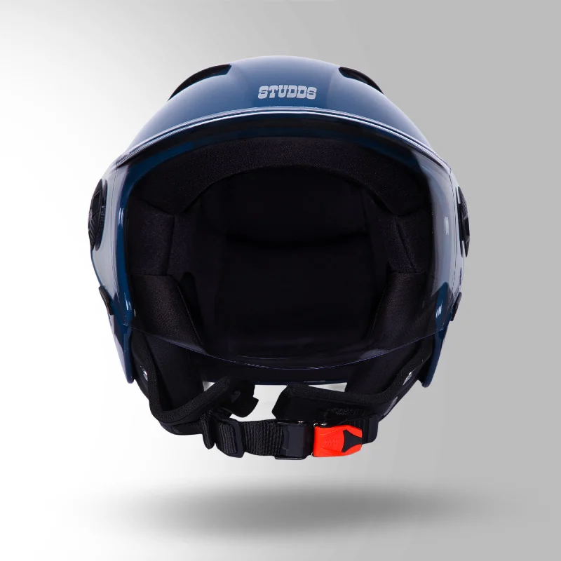OPEN FACE VOGUE MATT BLUE HELMET