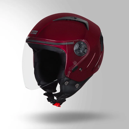 OPEN FACE VOGUE WINE RED HELMET