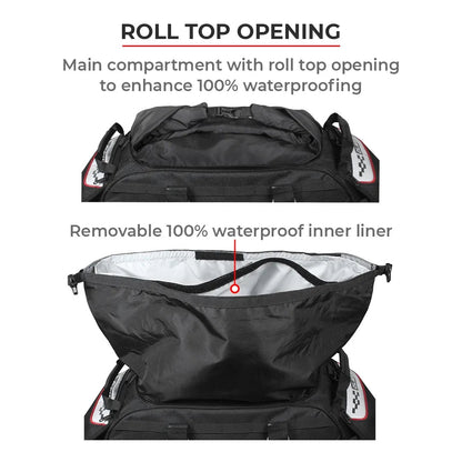 ViaTerra Claw 100% Waterproof motorcycle tailbag Universal