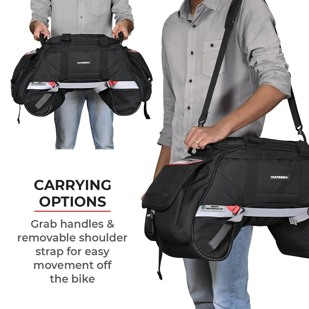 ViaTerra Claw Mini 100% Waterproof motorcycle tailbag Universal