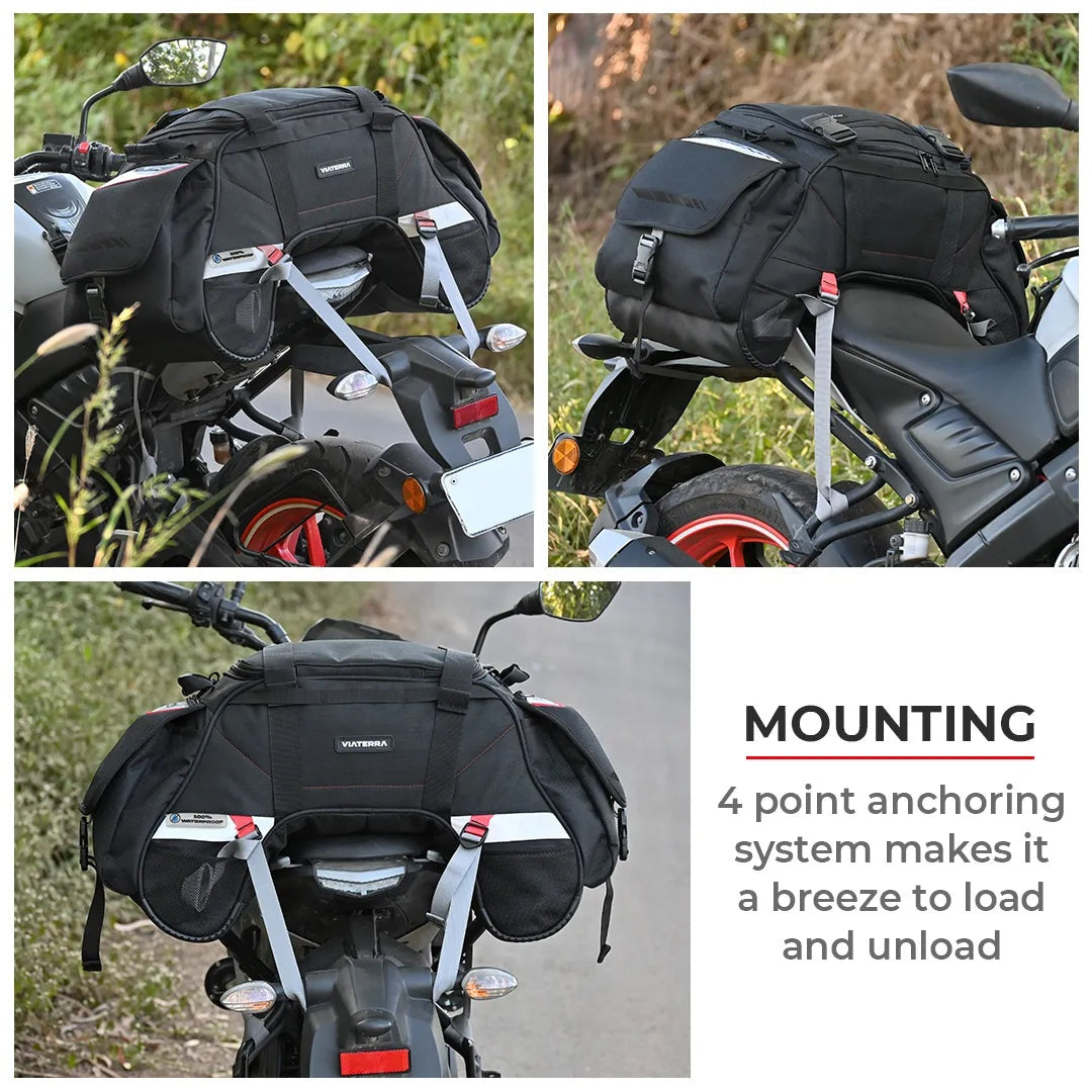 ViaTerra Claw Mini 100% Waterproof motorcycle tailbag Universal