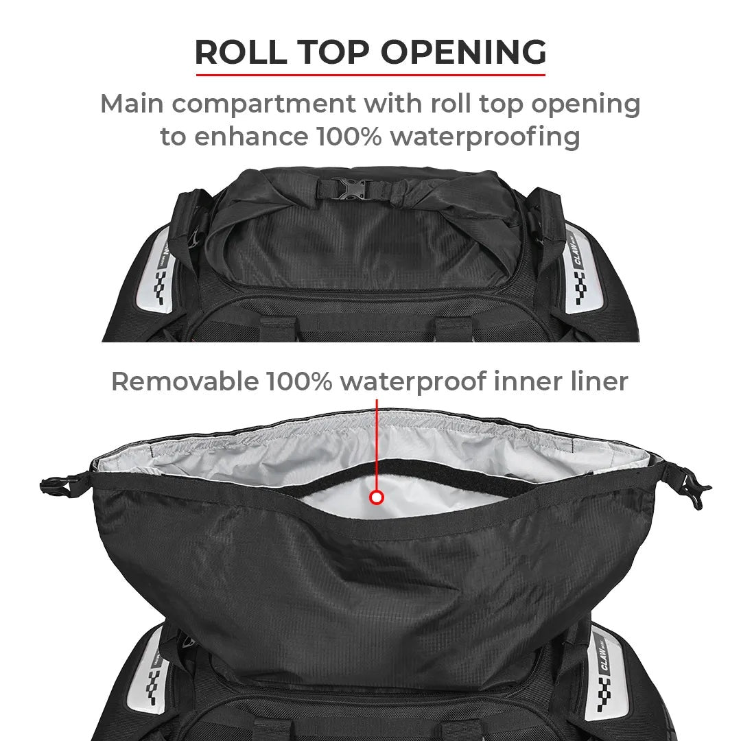 ViaTerra Claw Mini 100% Waterproof motorcycle tailbag Universal