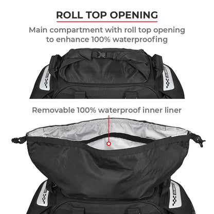 ViaTerra Claw Mini 100% Waterproof motorcycle tailbag Universal
