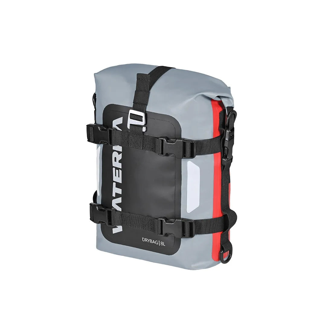 ViaTerra DryBag 8L 100% Waterproof Motorcycle Tailbag Rear rack bag Universal with versatile mounting