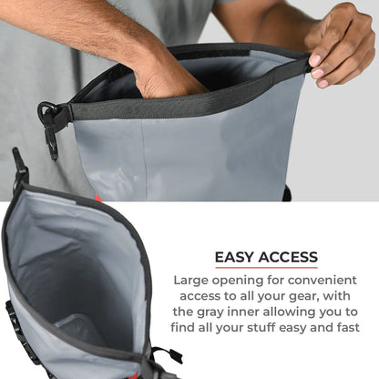 ViaTerra DryBag 8L 100% Waterproof Motorcycle Tailbag Rear rack bag Universal with versatile mounting