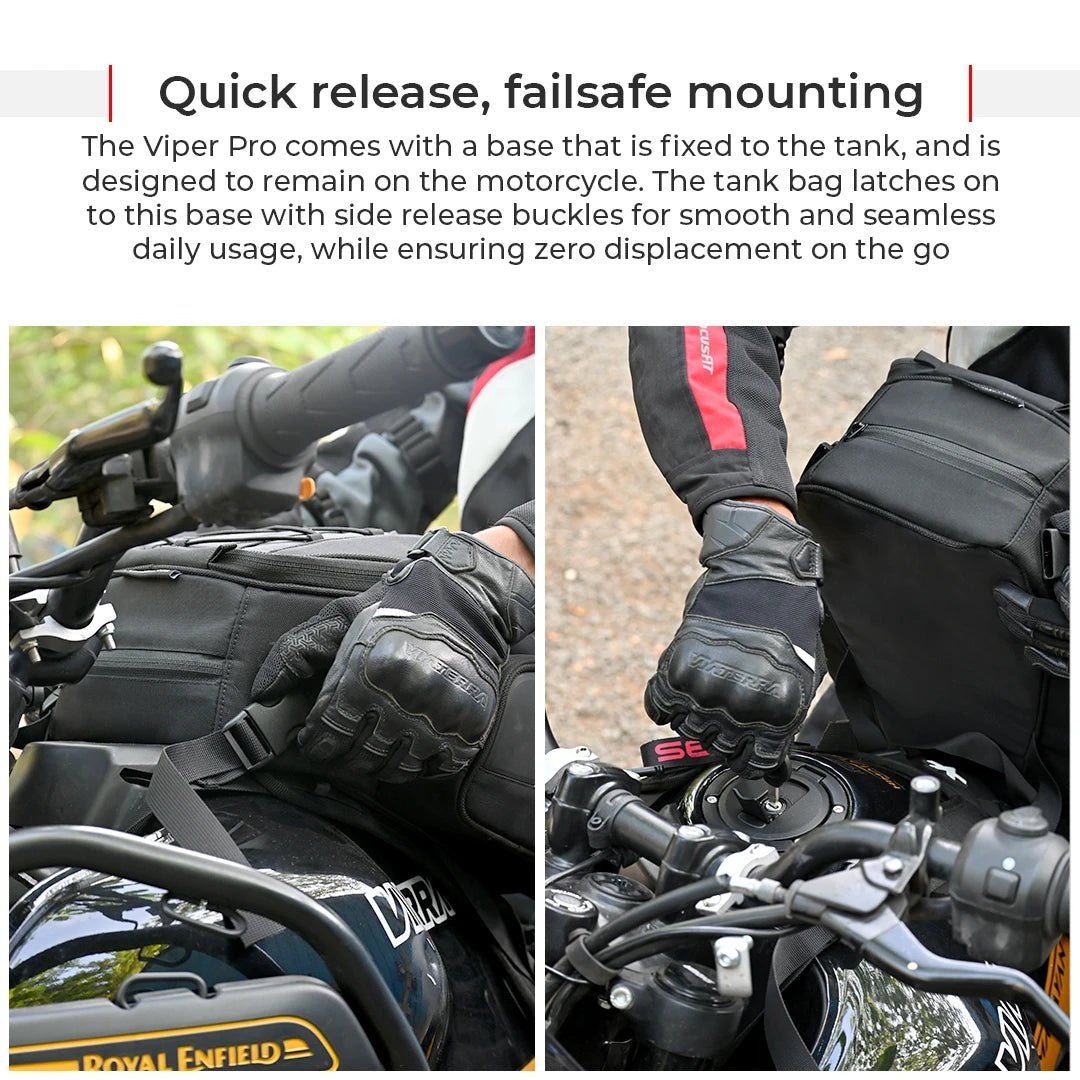 ViaTerra Viper Pro Motorcycle Tank Bag Universal
