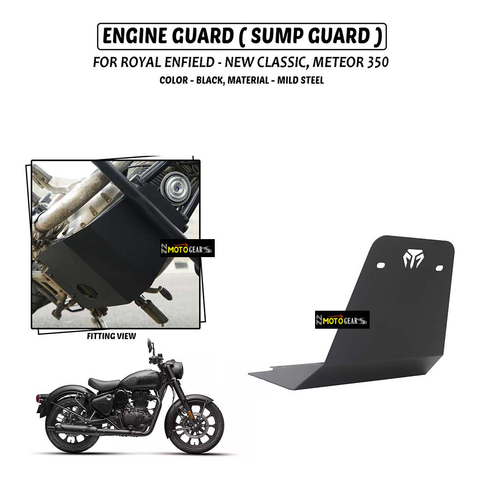 MOTO TORQUE ESCORT ENGINE GUARD/SUMP GUARD NEW CLASSIC REBORN,METEOR 350
