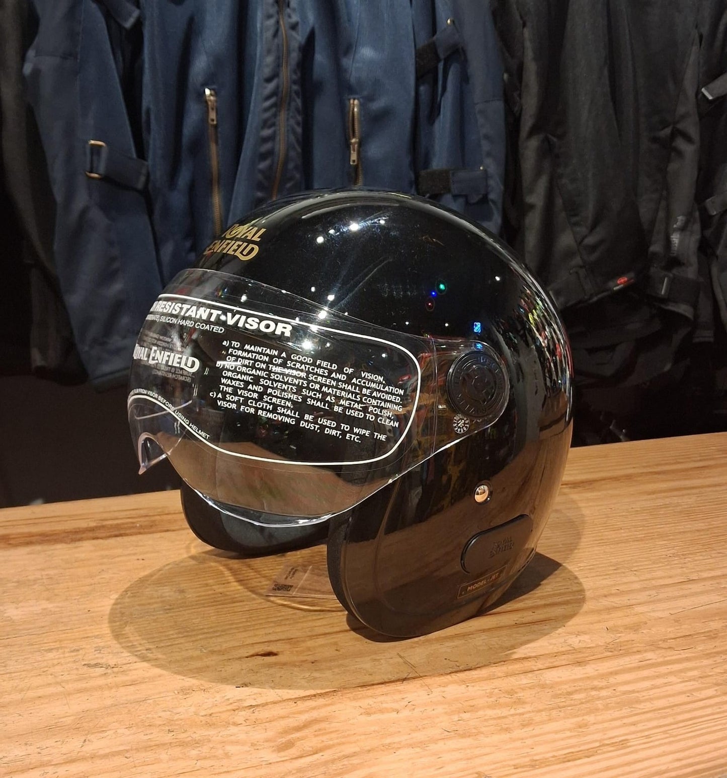 Royal Enfield Black Helmet