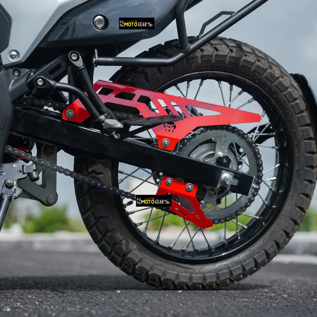 MOTO TORQUE CHAIN GUARD RED FOR XPULSE 210