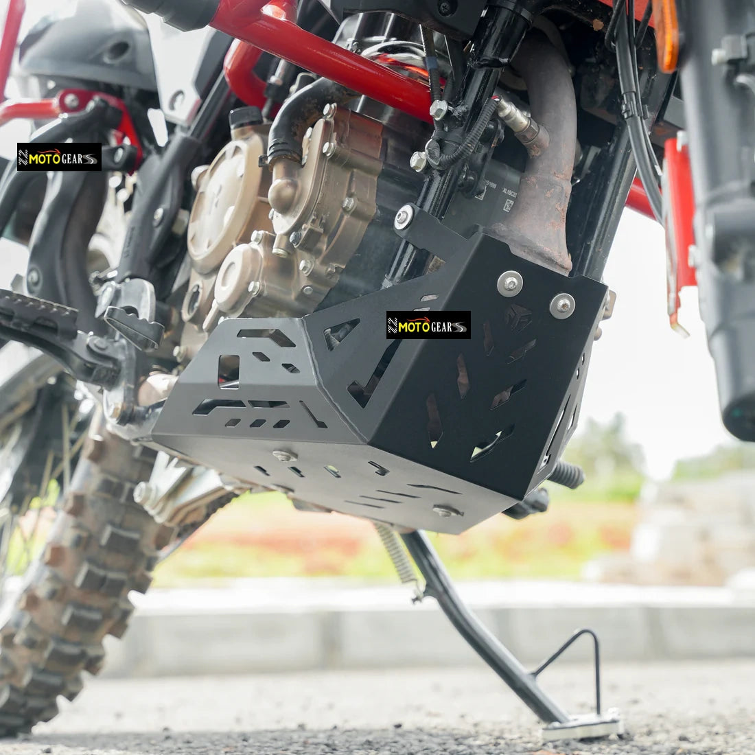 MOTO TORQUE ENGINE GUARD / SUMP GUARD WITH FITTINGS FOR XPULSE 210
