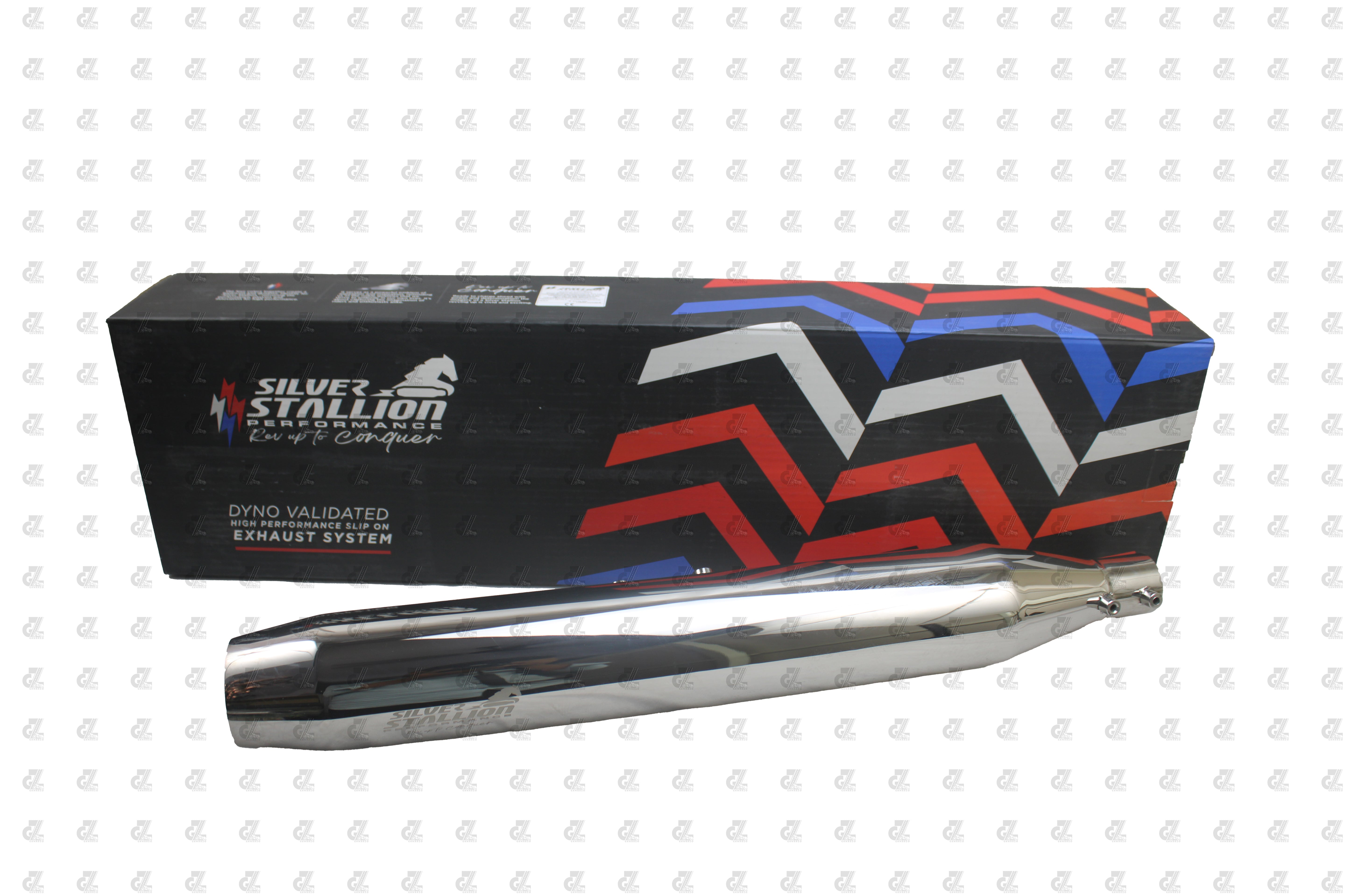 Silver Stallion Performance Ranger Exhaust Silencer Silver For BSA Goldstar 650