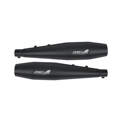 Silver Stallion Performance Silencer Exhaust Matt Black For Interceptor & Continental GT 650 TWIN