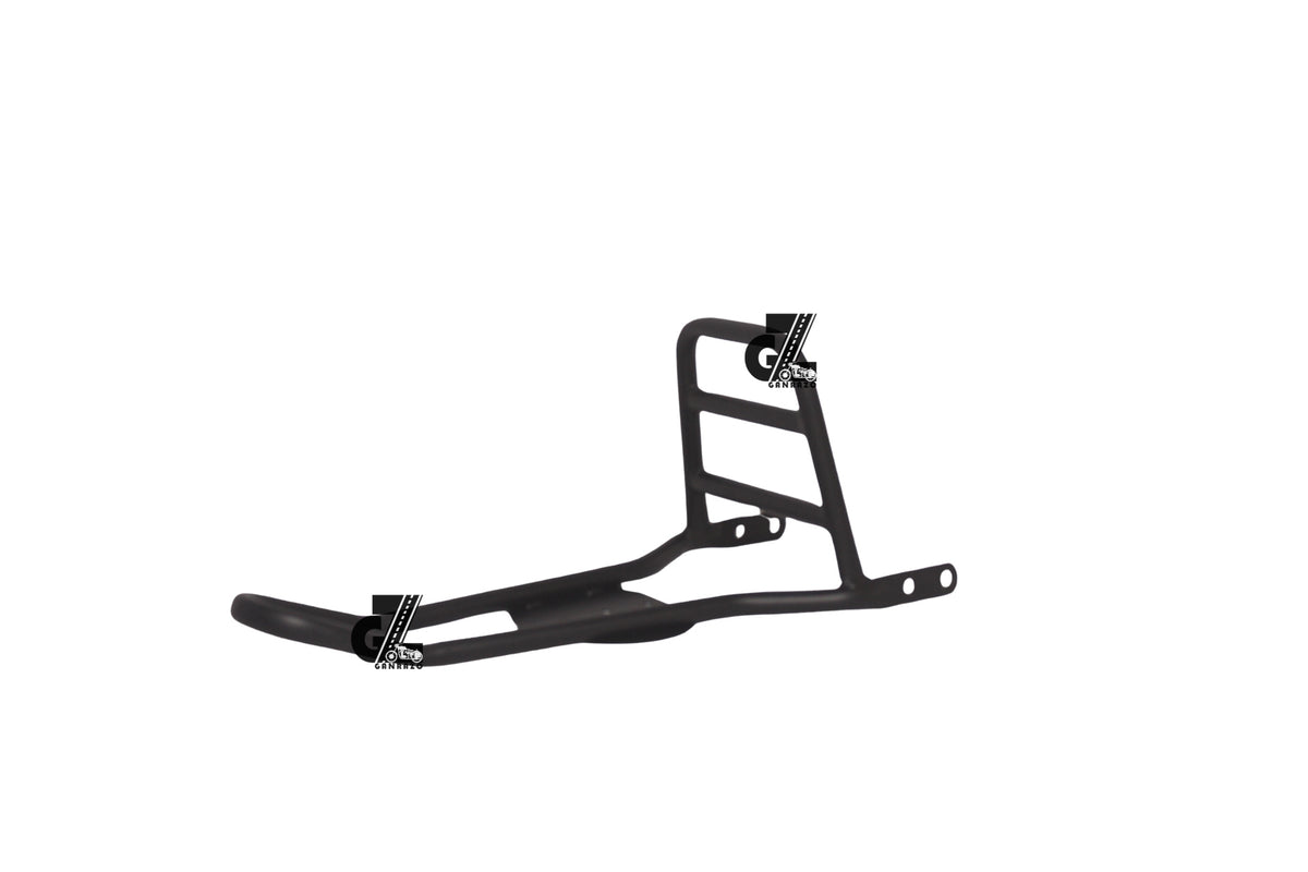 Black Carrier Rack with Backrest For Royal Enfield Meteor 350 (Sissy Bar)
