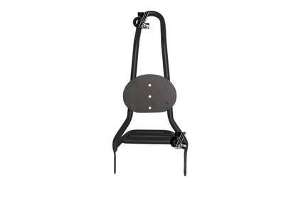 Black Carrier Rack with Backrest For Royal Enfield Meteor 350 (Sissy Bar)