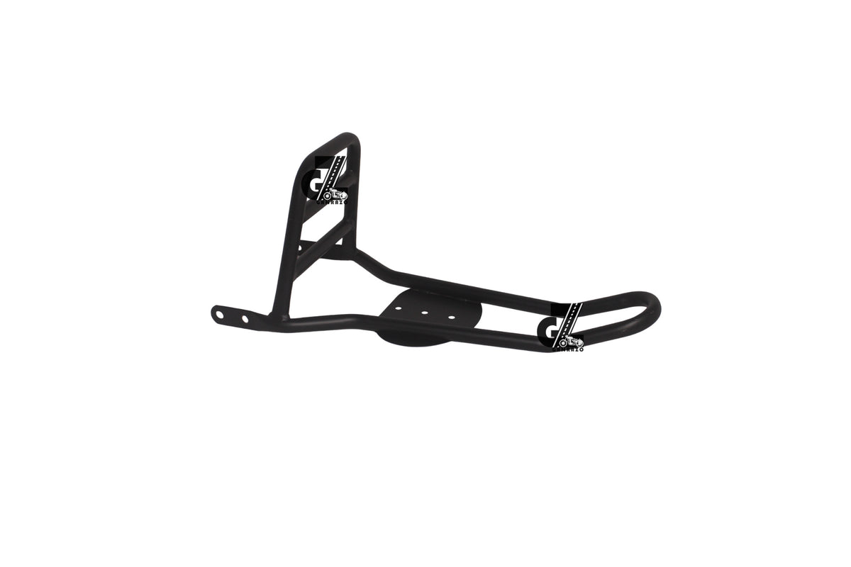 Black Carrier Rack with Backrest For Royal Enfield Meteor 350 (Sissy Bar)