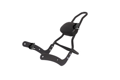 Black Carrier Rack with Backrest For Royal Enfield Meteor 350 (Sissy Bar)