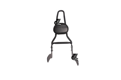 Black Carrier Rack with Backrest For Royal Enfield Meteor 350 (Sissy Bar)