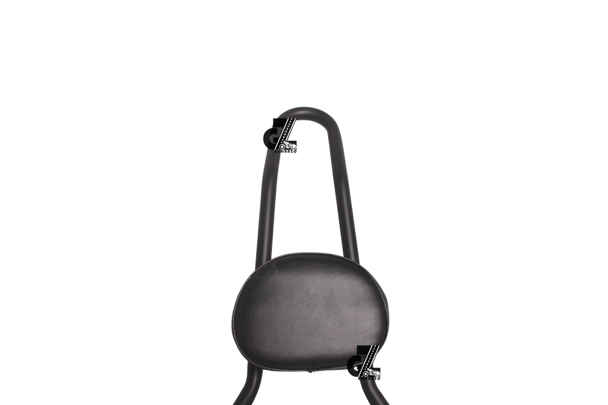 Black Carrier Rack with Backrest For Royal Enfield Meteor 350 (Sissy Bar)
