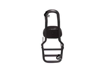 Black Carrier Rack with Backrest For Royal Enfield Meteor 350 (Sissy Bar)